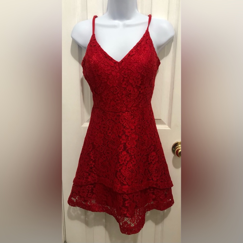 Xtraordinary red cocktail dress size 7